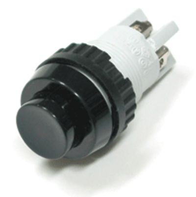 Tryckknapp stängande 2xOFF-(ON) 2A 250Vac svart