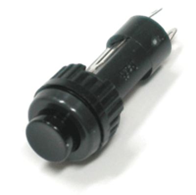 Tryckknapp stängande 1xAV-(PÅ) 0,1A 24Vac svart