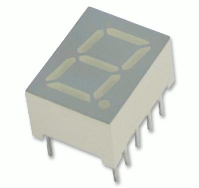 7-segmentsdisplay 10 mm CC grön