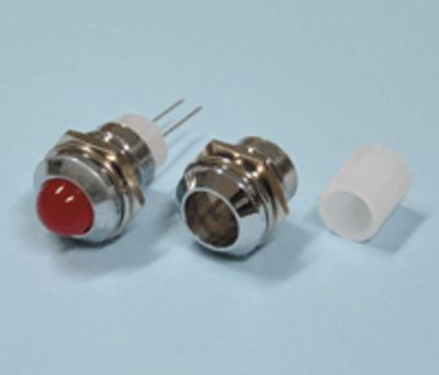 Monteringsfäste 10mm för LED i metall/krom