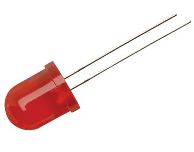 LED 10mm 45-90mcd röd (1003VD2D-V1-2B)