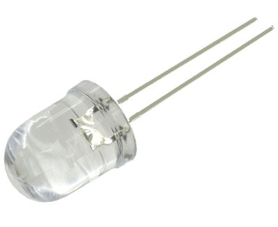 LED 10mm klar blinkande 1120-2180mcd röd (OSHR0X31A)