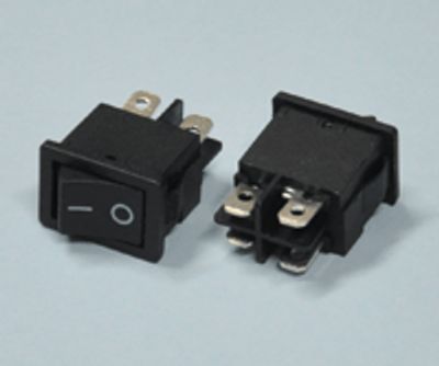 Vippströmbrytare 6A 2xON-OFF svart