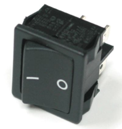 Vippströmbrytare 10A 2xON-OFF svart