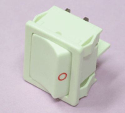 Vippströmbrytare 10A 2xON-OFF vit