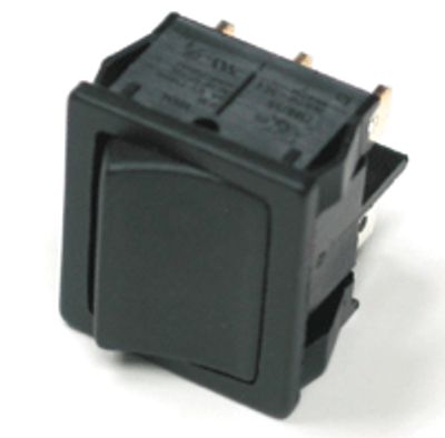 Vippströmbrytare 10A 2xON-OFF-ON svart