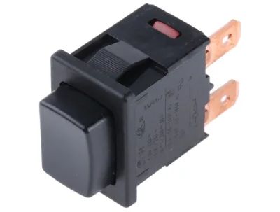 Knapp 1xOFF-(ON) 16A 250Vac svart