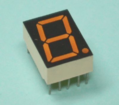 7-segmentsdisplay 14 mm CC gul 7-segmentsdisplay 14 mm CC gul