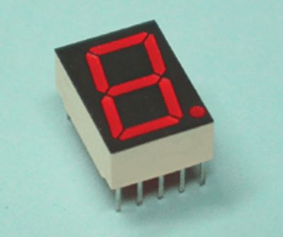 7-segmentsdisplay 14 mm CC röd