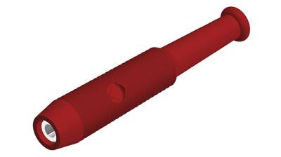 Bananförlängningskontakt 2 mm, röd