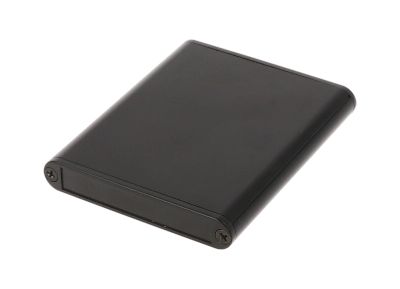 Aluminiumhölje IP54 80x70x12mm svart