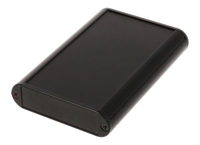 Aluminiumhölje IP54 100x72x19mm svart