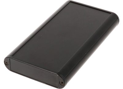 Aluminiumhölje IP54 120x72x19mm svart