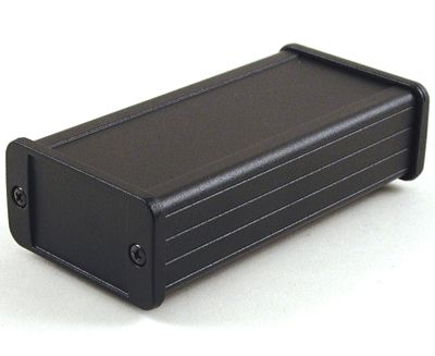 Aluminiumhölje IP65 127x62x33,9mm svart