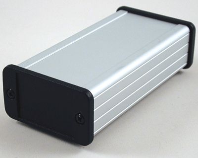 Aluminiumhölje IP65 127x62x33,9mm grå