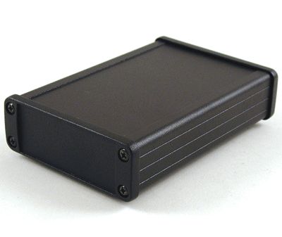 Aluminiumhölje IP65 131,2x87x31,5mm svart