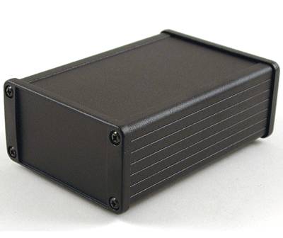 Aluminiumhölje IP65 130x87x47,1mm svart