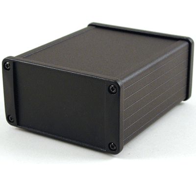 Aluminiumhölje IP65 129x108x58,6mm svart