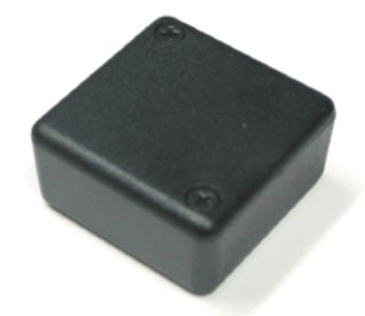 Plastlåda 40x40x20mm svart