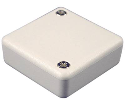 Plastlåda 40x40x15mm grå