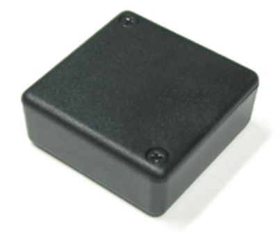 Plastlåda 50x50x20mm svart