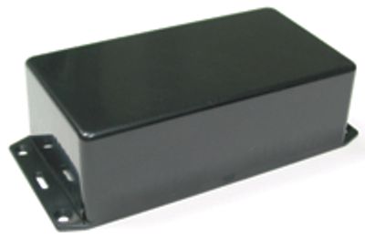 Plastfodral med monteringsvinklar 150x80x50mm svart