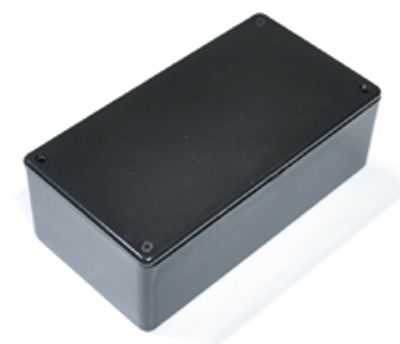 Plastlåda 150x80x50mm svart