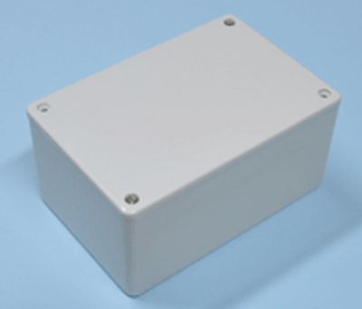 Plastlåda 120x80x59mm grå