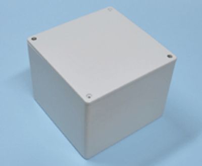 Plastlåda 120x120x94mm grå