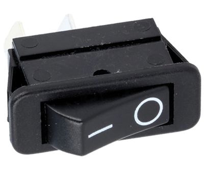 Vippströmbrytare 16A 250Vac 1xAV-PA svart