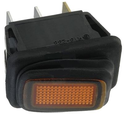 Vippströmbrytare med lampa 16A 250Vac IP65 1xAV-PA orange