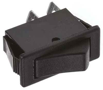 Vippströmbrytare 16A 250Vac 1xAV-PA svart