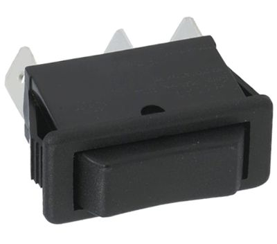 Vippströmbrytare 16A 1x(ON)-OFF-(ON) svart