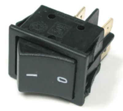 Vippströmbrytare 15A 2xON-OFF, svart