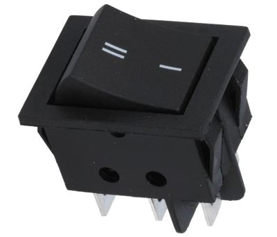 Vippströmbrytare 15A 2xON-ON svart