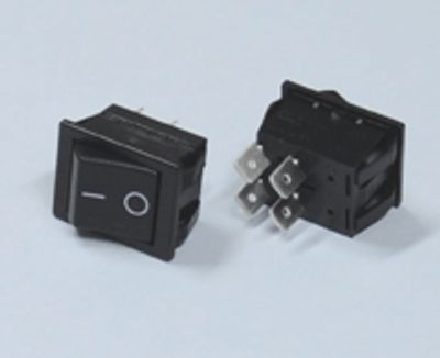 Vippströmbrytare 16A 2xAV-(PÅ) svart