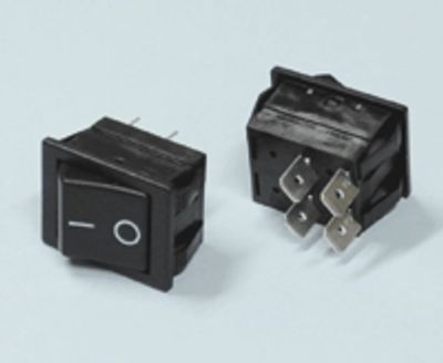 Vippströmbrytare 16A 250Vac 2xON-OFF svart