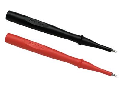 Mätstickpar 4 mm för säkerhetsbanananslutningar, röd/svart Mätstickpar 4 mm för säkerhetsbanananslutningar, röd/svart