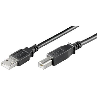 USB-anslutningskabel 1.1/2.0 A/B svart 1m USB-anslutningskabel 1.1/2.0 A/B svart 1m