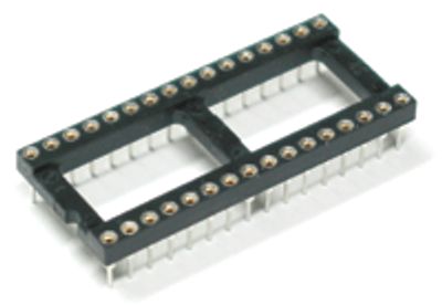 IC-sockel förgylld 32-polig