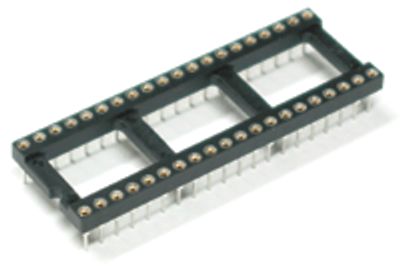 IC-sockel för 40-stifts, förgylld