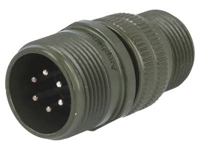 MS-förlängningskontakt 6-polig hane (MIL-C-5015)