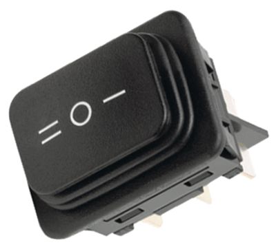 Vippströmbrytare 2xON-OFF-ON IP65 svart