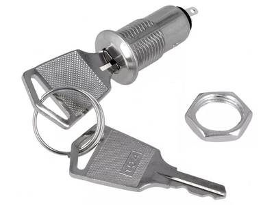 Nyckelströmbrytare 2-läges 1A 110Vac Nyckelströmbrytare 2-läges 1A 110Vac