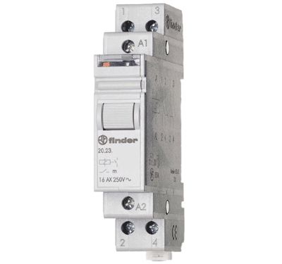 Impulsrelä för DIN-skena 1xNO/1xNC 24Vac 16A