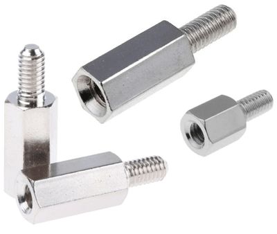 Förhöjningsstift metall M4 hane/hona 25mm