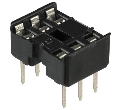 IC-fjäderkontakt 6-polig