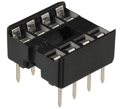 IC-fjäderkontakt 8-polig