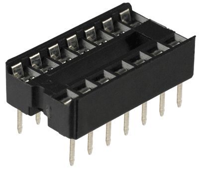 IC-fjäderkontakt 14-polig