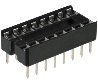 IC-fjäderkontakt 16-polig.